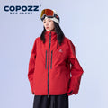 Thicken 3L Ski Jacket Men Women Windproof Waterproof Winter Ski Coat Ski Wear Solid Color Hooded Warm Snowboard Ski Suit