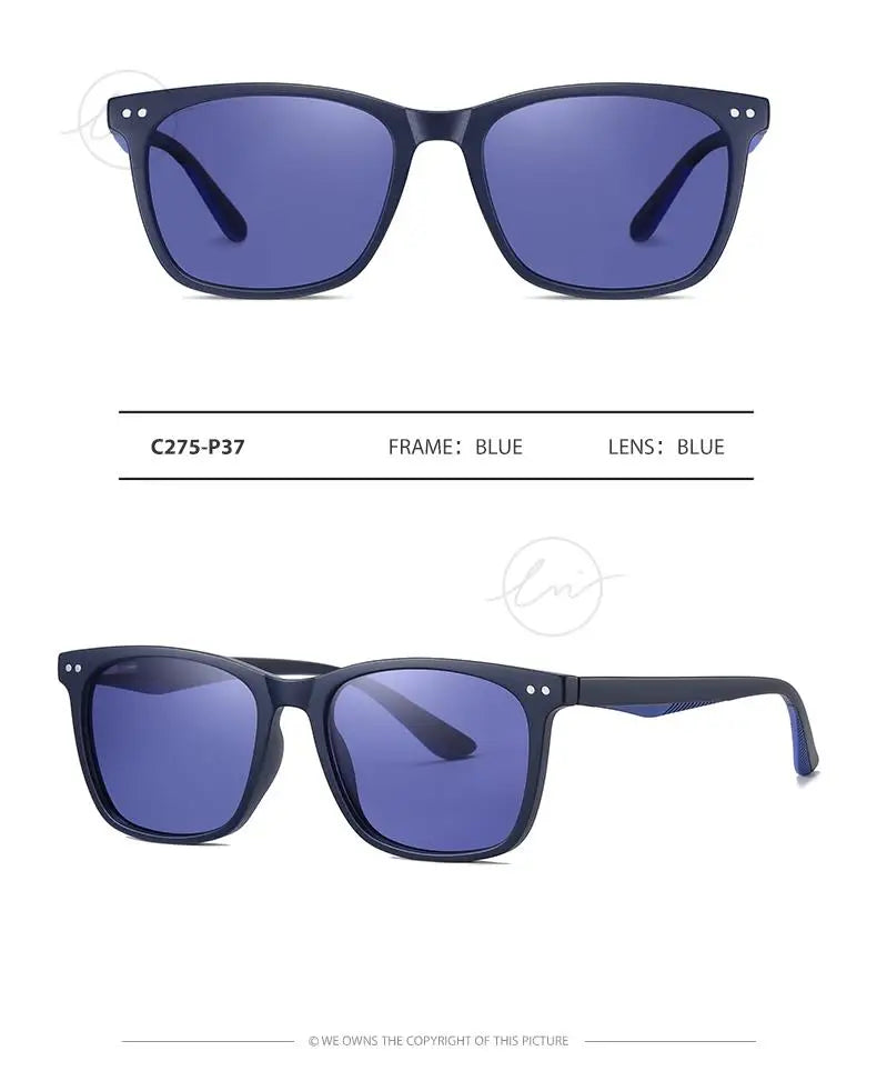 Polarized Sunglasses Men Women Fashion Square Shades Leopard Frame Ladies Travel UV400 Goggles Driving Sun Glasses