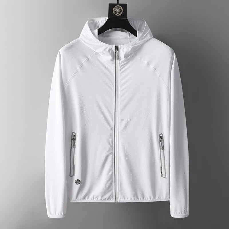 UPF50+ Summer UV Protection Hoodie Unisex Skin Coat Breathable Ice Silk Outdoor Sports Couple's Beach Street Lightweight Jacket