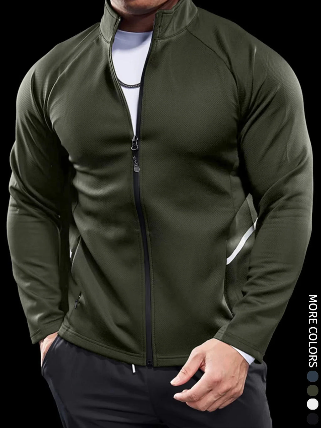 Men's Jackets, Training Wear Jackets, Muscle Curves, Fitness Casual, Lightweight, Slim, Quick Dry, Running, Boyfriend's Gift