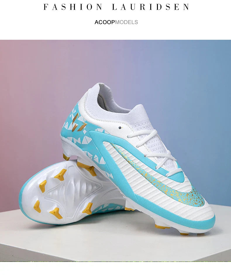 New Kid Match Boys Football Boots Sports Shoes Match Soccer Shoes Outdoor Sneakers Professional Non-Slip Comfortable Unisex