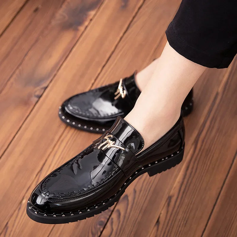 Men's Casual Leather Shoes – Comfortable Slip-On Fashion Footwear for Adults EU 40–48