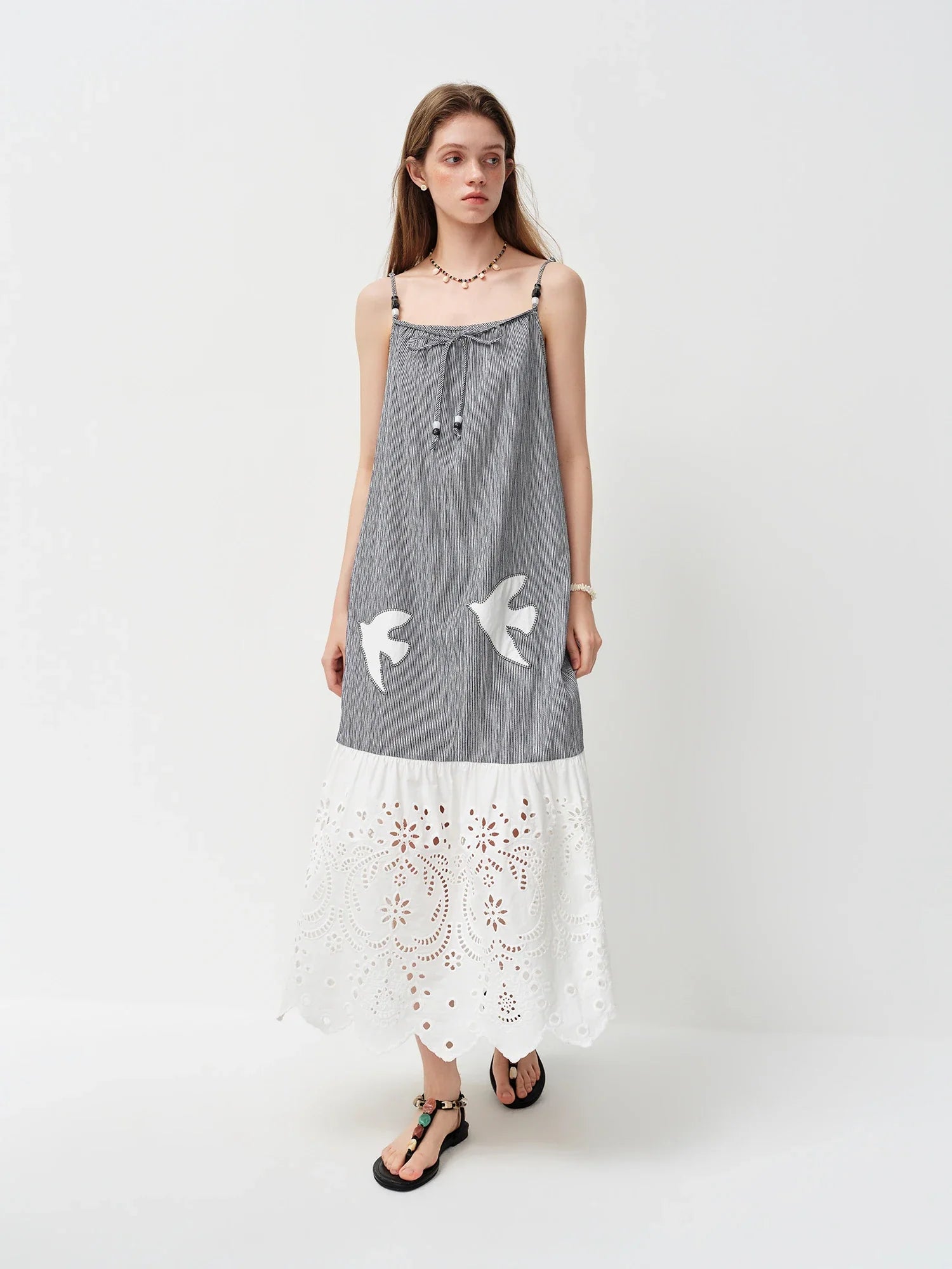 2026 Summer Women's Linen Blend Spaghetti Strap Maxi Dress - Elegant Beach Cover Up for Resort and Vacation Outfits