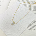 Certified 5mm Round Moissanite Necklace Niche Light Ribbon-motif Shape Pendant Necklaces for Valentine's Day Jewelry Gift