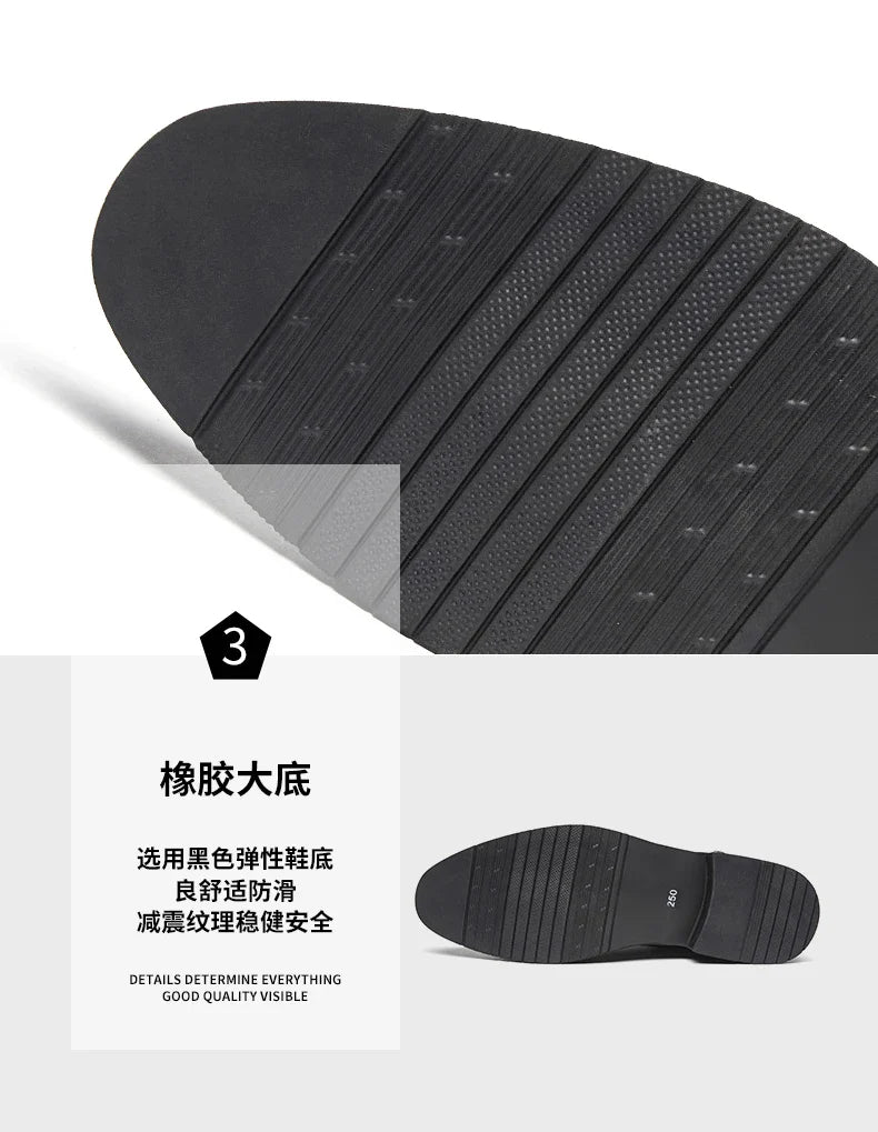 High Quality Men Genuine Leather Shoes Luxury Designer Oxford ShoesMale Business Office Brogue Dress Shoes for Men Wedding Shoe