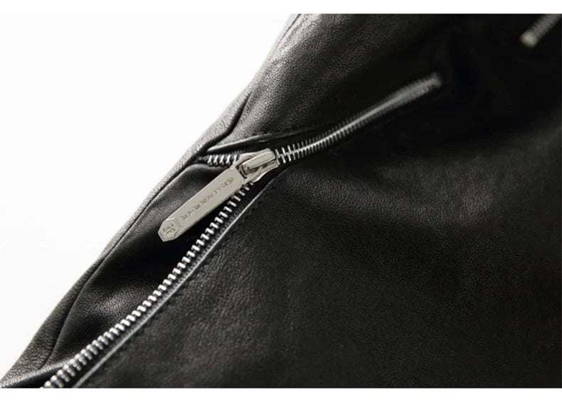 Spring Autumn Luxury Elegant Cool Black Pu Leather Vest for Men with Hood Zipper Sleeveless Jacket Men Clothing 2023