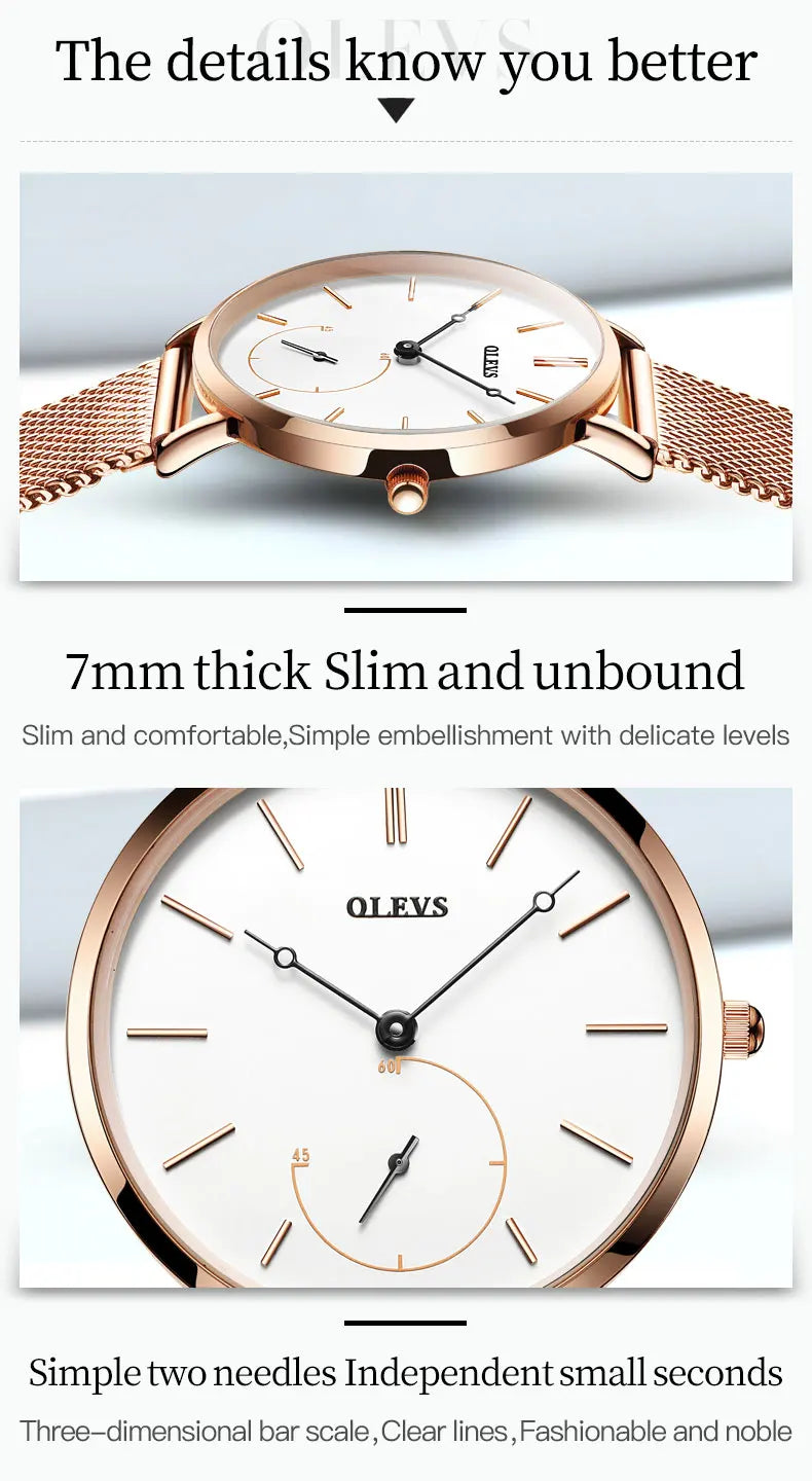 Milanese Steel Band Quartz Women's Watch 5190
