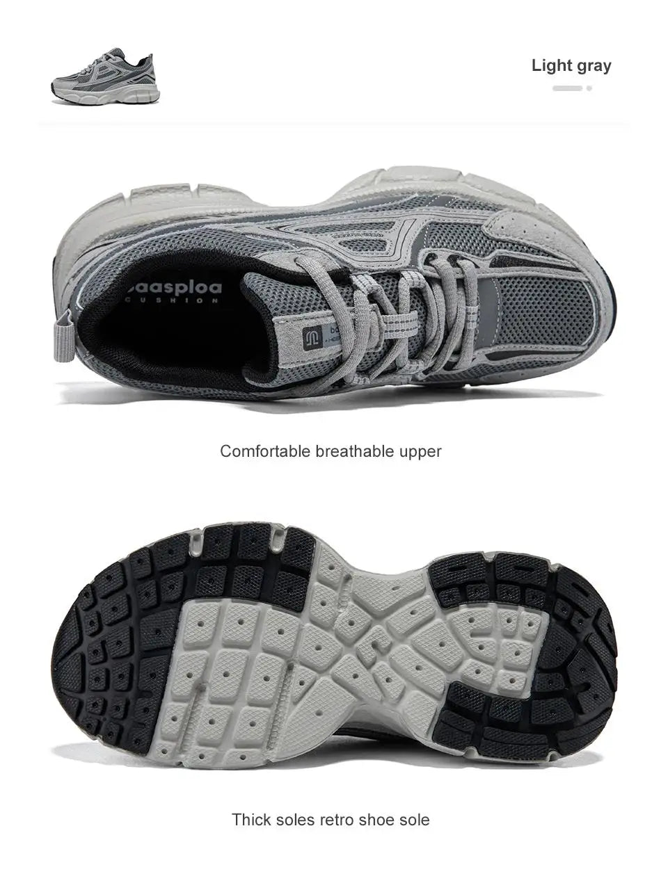 Women Running Shoes Lightweight Breathable Sport Shoes Female Comfort White Casual Sneakers Height Increase Cushioning