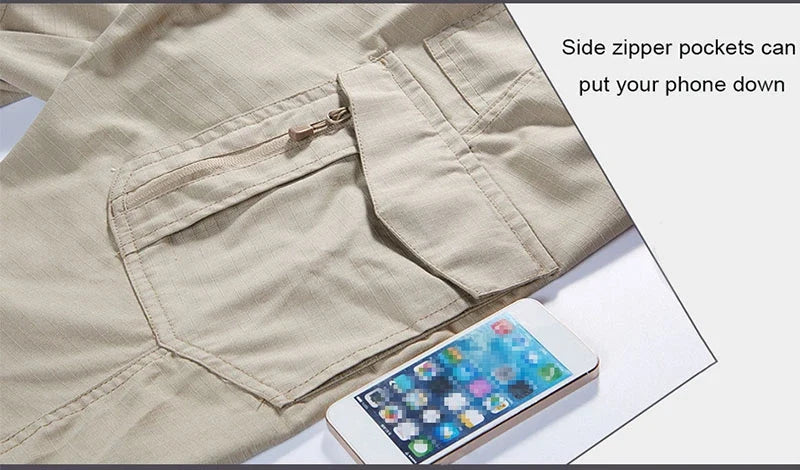 Plus Size 6XL Mens Tactical Pants Multiple Pocket Elasticity Military Urban Commuter Tacitcal Trousers Men Slim Fat Cargo Pants