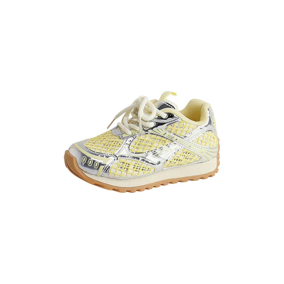 2025 Summer Boys Girl Sports Running Shoes Baby Toddler Kid Breathable Orbit Metallic Sneaker Children Casual Fashion Tenis Shoe