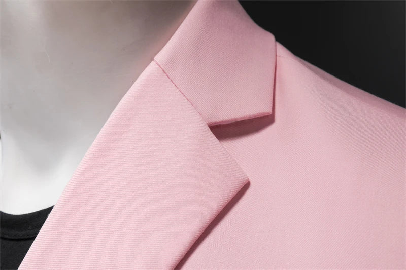 15-color boutique fashion suit 6XL men's slim groom wedding suit jacket business office suit casual solid color suit jacket