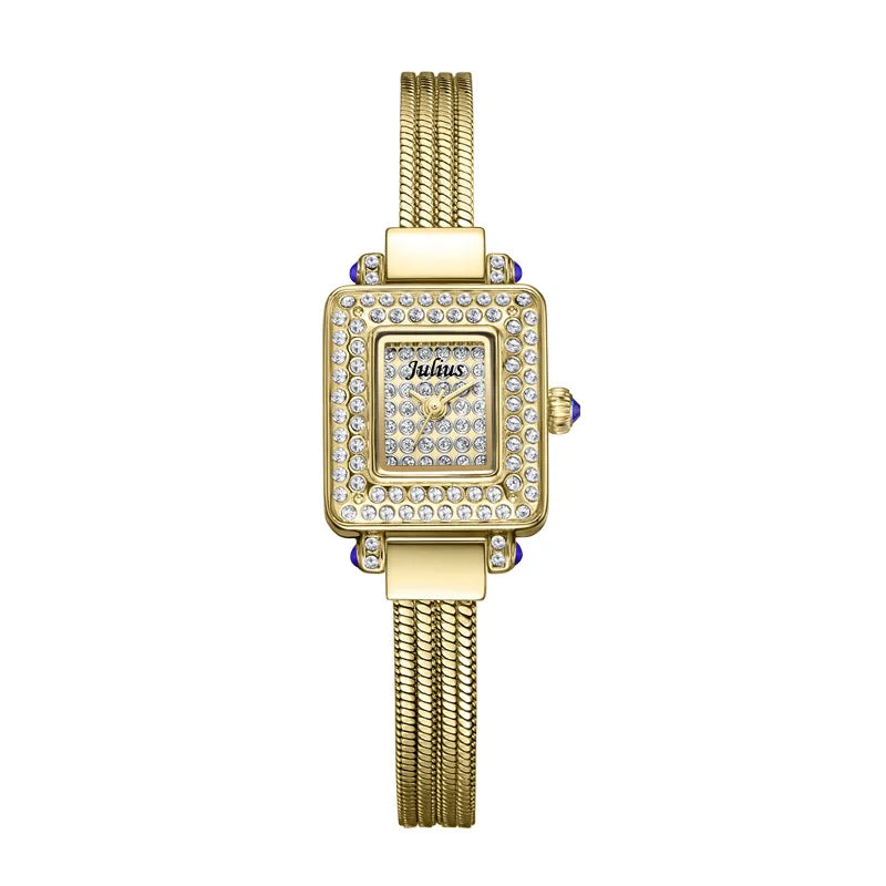 Top Julius Mini Lady Women's Watch Japan Quartz Elegant Fashion Hours Clock Dress Bracelet Chain School Girl's Birthday Gift