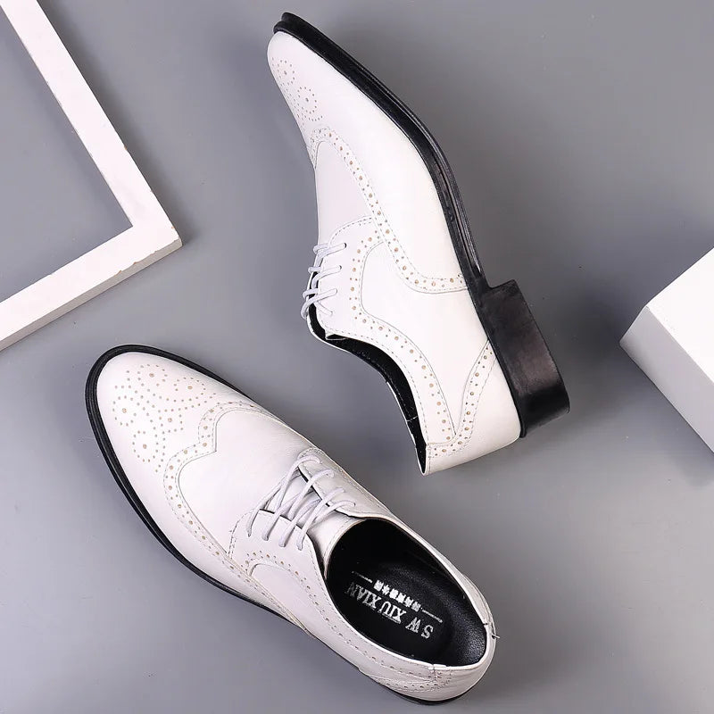 Handcrafted Men's Oxford Shoes – Genuine Leather Formal Dress Shoes