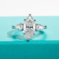 4cttw Marquise Cut D Color Moissanite Diamond Engagement 925 Sterling Silver Rings For Women Jewelry Wholesale