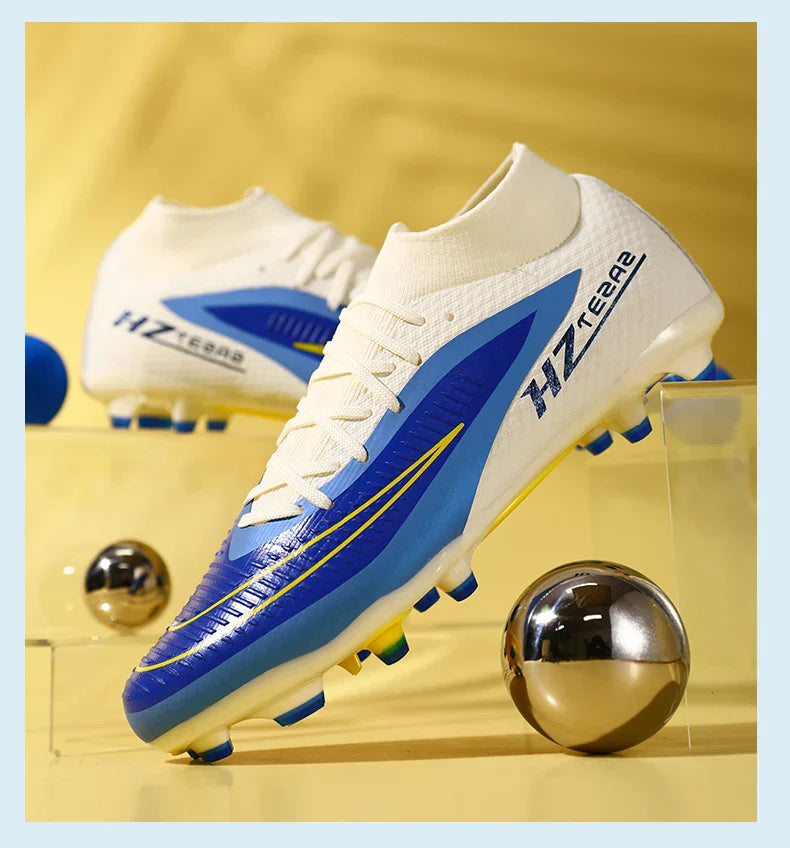 New Men Football Boots Training Breathable Cleats Adult Outdoor Non Slip Match Long Spikes Soccer Shoes Sport Boys Comfortable