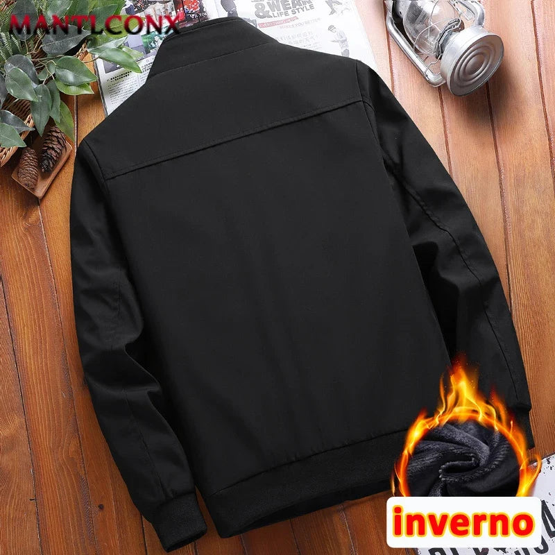Luxury Men's Winter Coats Business Casual Thicken Inner Men's Winter Jacket Fleece Inner Parkas Man Thermal Warm Outerwear L-3XL