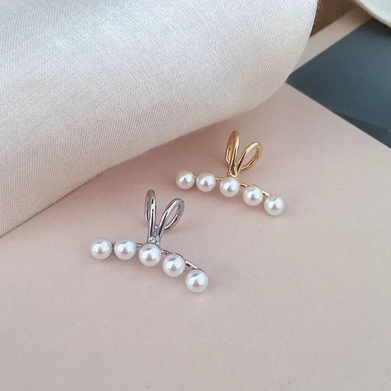 Fashion Exquisite Crystal Zerconia Ear Cuff Earrings for Woman Non Piercing Leaf Clip Earrings Christmas Jewelry Gift
