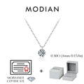 0.1CT/0.3CT/0.5CT VVS1 Clarity Moissanite 925 Sterling Silver Classic Round Pendant Necklace For Women Fine Jewelry