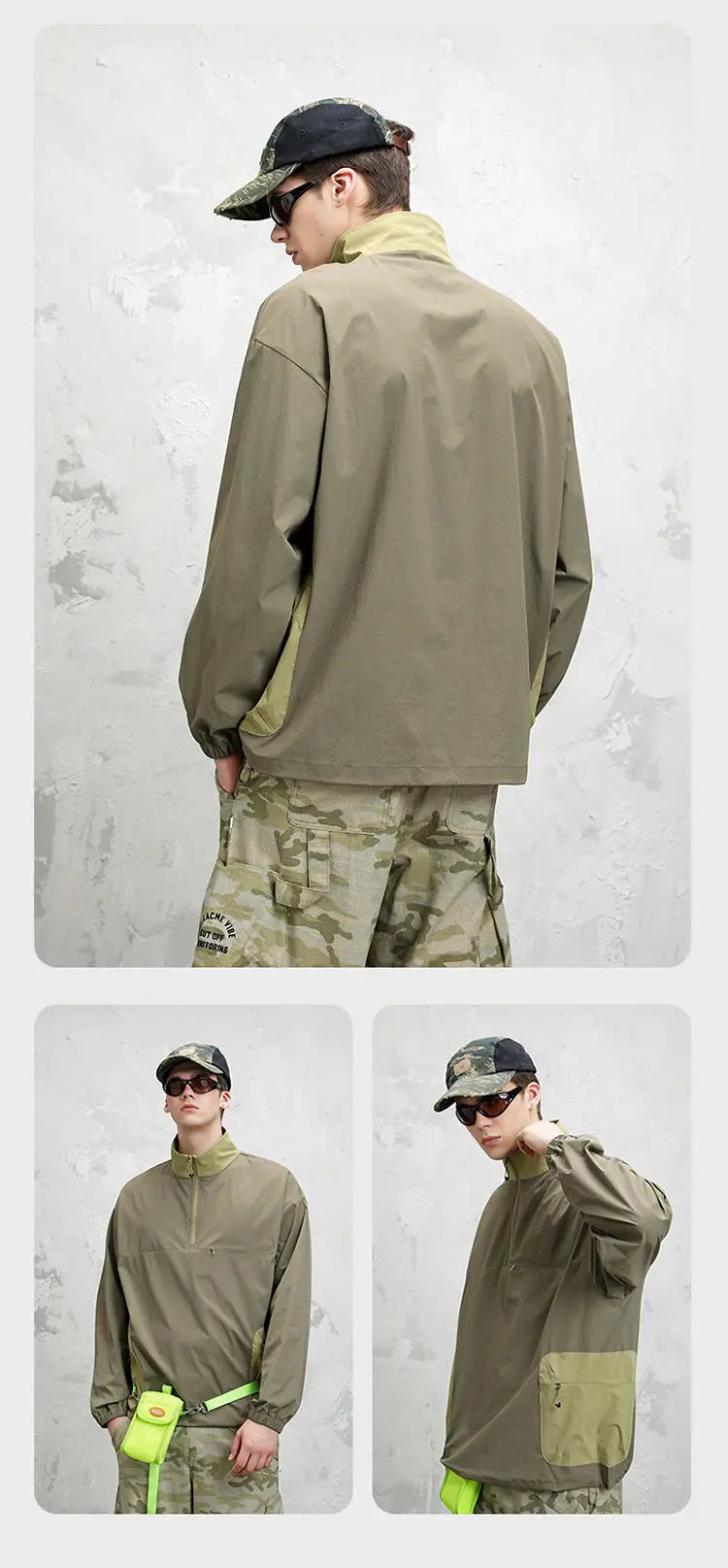 Autumn Utility Sweatshirt | Water-Repellent + Static Control + 4-Way Stretch (Unisex) Casual Loose Fit T-Shirt
