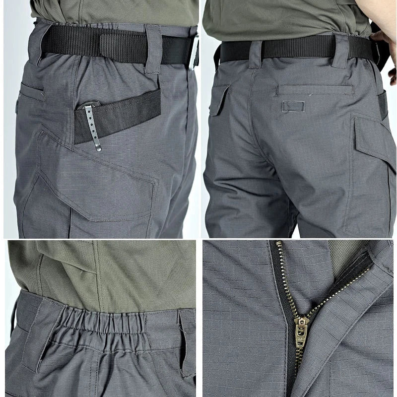 Military Tactical Pants  Men Cargo Trousers Waterproof Multi-pocket Casual Wear-Resistant Cargo Pants Climbing Outdoor Workwear