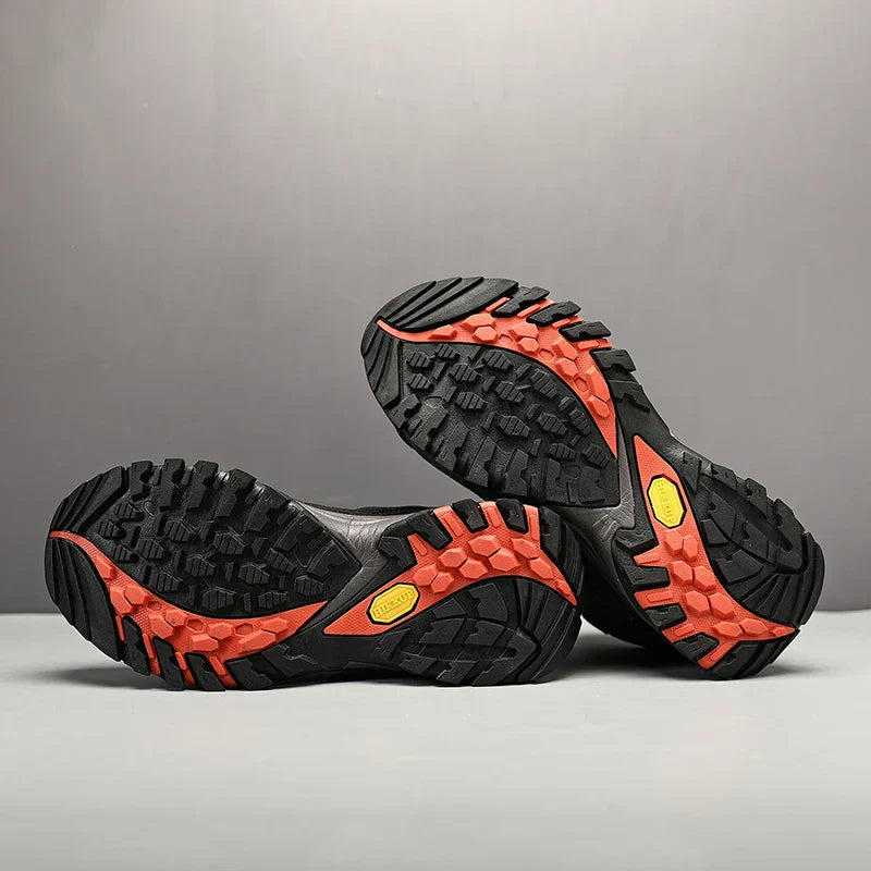 High-Top Men Hiking Boot Winter Outdoor Shoes Lace-Up Non-slip Sports Casual Trekking Boots Man Suede Warm Shoes
