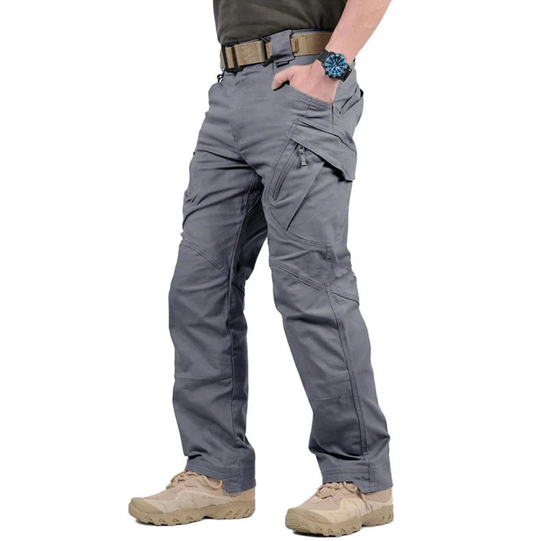 Plus Size 6XL Mens Tactical Pants Multiple Pocket Elasticity Military Urban Commuter Tacitcal Trousers Men Slim Fat Cargo Pants