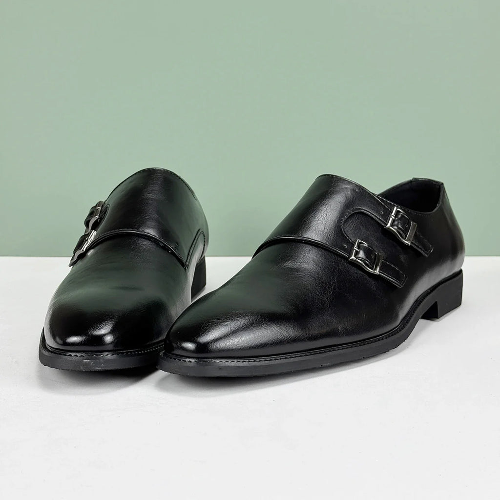 Men's Breathable Casual Leather Shoes – Soft Slip-On Walking Loafers for Everyday Wear