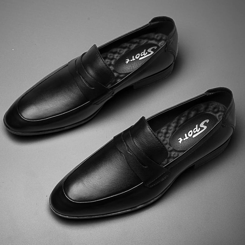 Italy Luxury Brand Fashion Men Casual Shoes Loafer Shoes Men Genuine Leather Slip-on Formal Shoes Moccasins Handmade Man Shoes