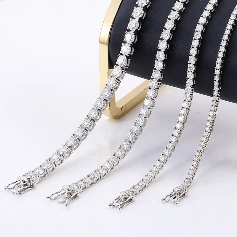 Moissanite Bracelet for Women Man 2/3/4/5/6 mm D Color VVS1 S925 Tennis Link Bracelet Hand Chain