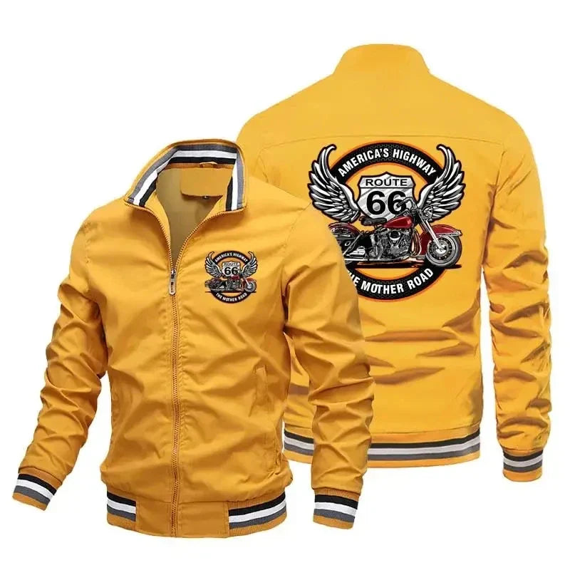 Men's Spring and Autumn Outdoor Casual Hip Hop Baseball Zipper Sportswear Fashion Motorcycle High Quality Sports Jacket