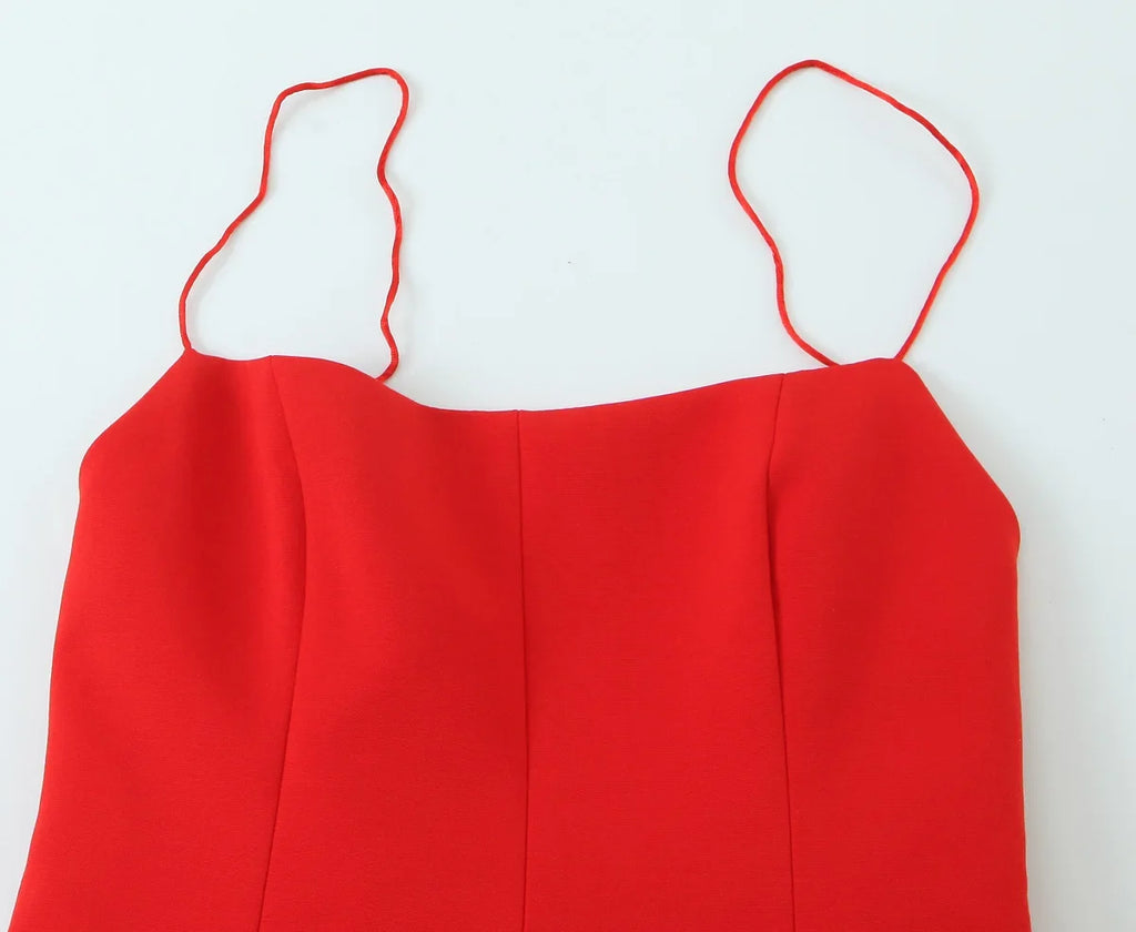 Women Summer Sleeveless Backless Solid Sexy Party Mini Dress Female Elegant Back Bow Decoration Zipper Slim Sling Dress
