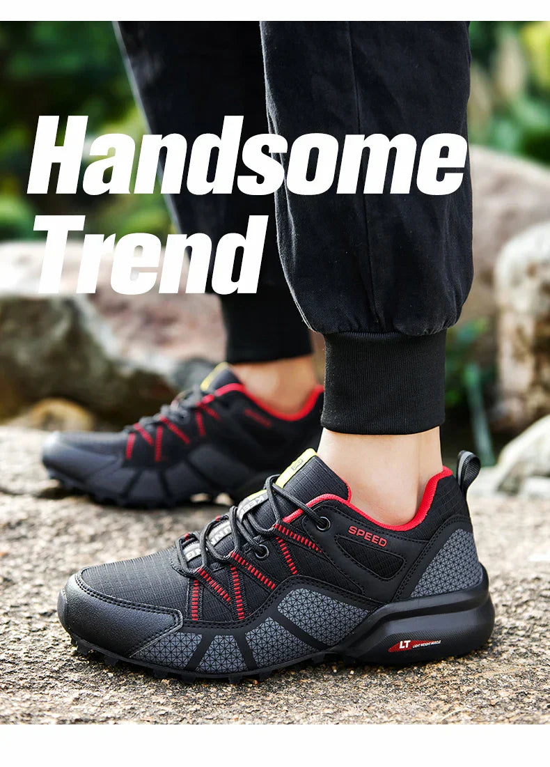 Men Hiking Shoes Outdoor Lightweight Camping Travel Shoes Non-Slip Waterproof Women Large Size Tactical Training Sports Shoes