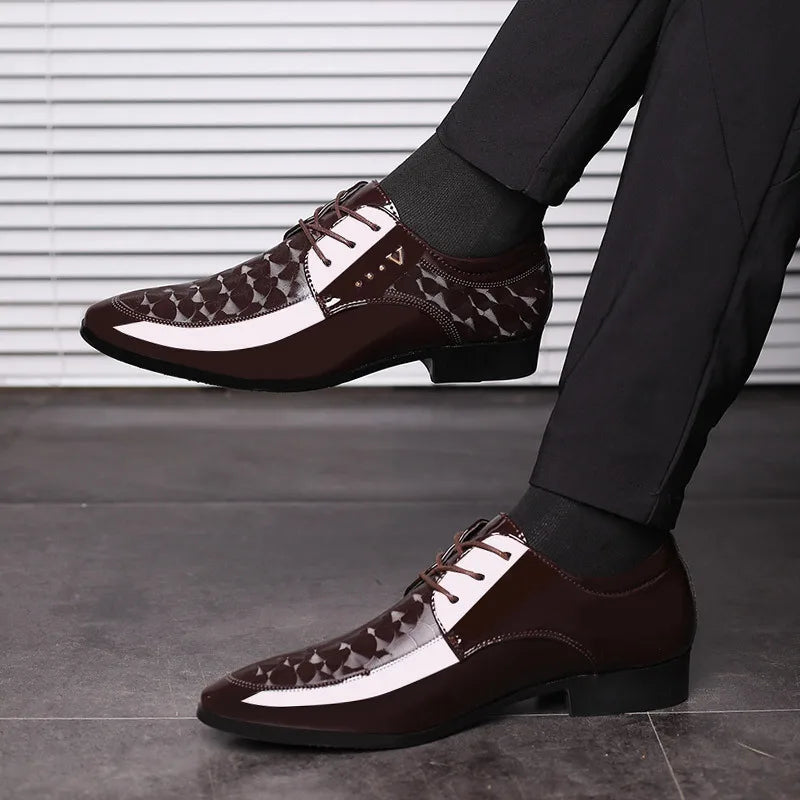 Designer Leather Shoes for Men Business Dress Shoes Versatile Wedding Shoes Men Shoe Classic Loafers Men Zapatos Para Hombres