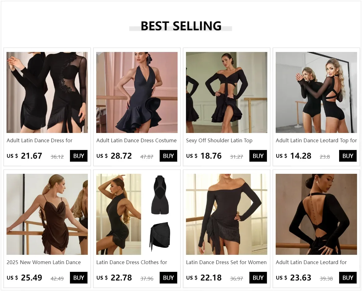 Latin Dance Dress Clothes for Women Backless Top Tassels Skirt Suit Adults Rumba Samba Ballroom Professional Training Dancewear