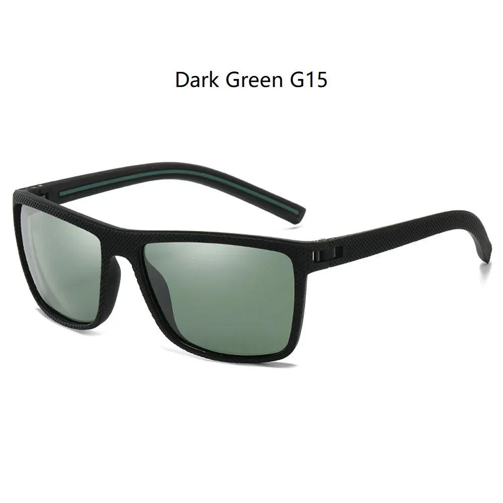 Fashion Nail Decoration Vintage Square Polarized Sunglasses Men Women Brand Designer Sun Glasses Driving Fishing UV400 Eyewear