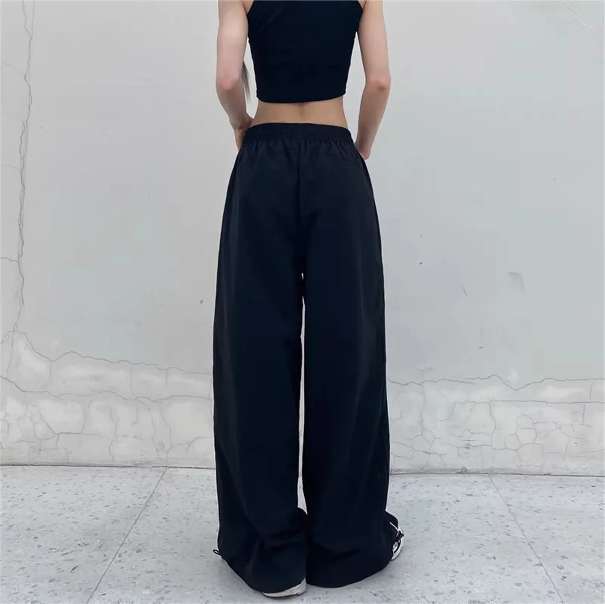 Women Casual Wide Leg Cargo Pants