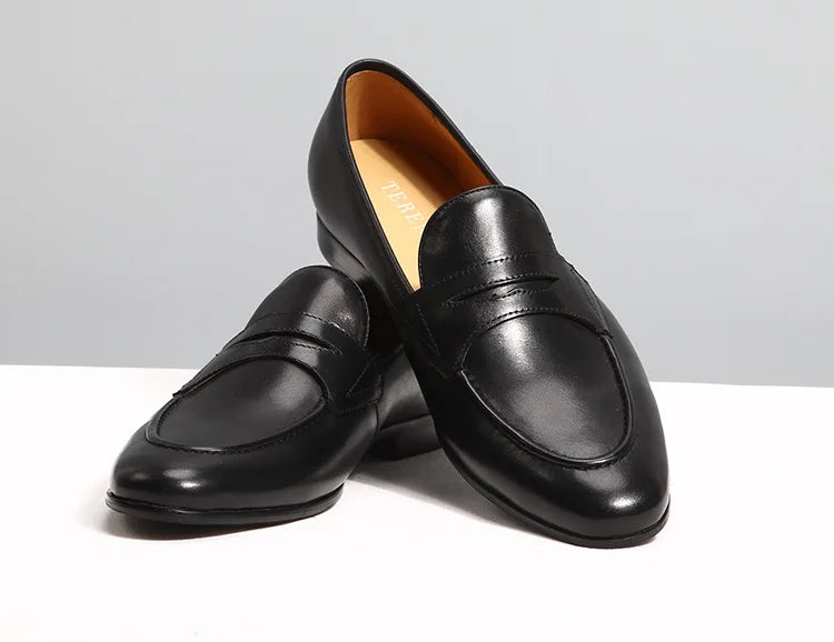 Italian Style Men's Loafers Tassel Genuine Suede Leather Comfortable Slip on Wedding Party Dress Shoes for Men Casual Shoes