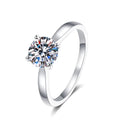 D VVS1 Moissanite Rings for Women Man 4 Prong Solitiare Engagement Wedding Diamond Ring with GRA Certified s925 Sliver