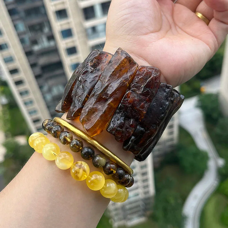 New Amber Bracelet&Bangle for Unisex Gogerous Gift 100% Natural Genuine Bead Factory Baltic Stone Europe Unique Jewelry Supplier