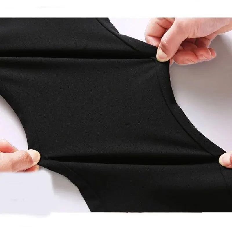 Men's Elastic Straight Pants Business Casual Long Suit Pants Male Formal Trousers