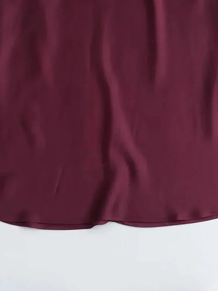 Midi Satin Dress Woman Long Dresses For Women Chic And Elegant Evening Dresses Female Party Dress
