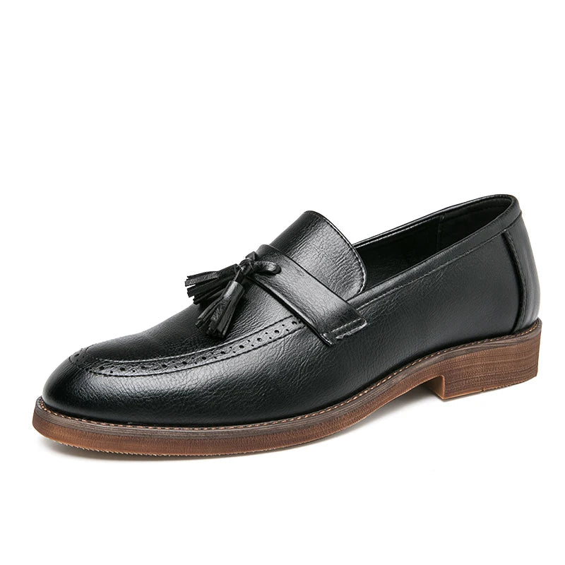 Spring Autumn New Men's Genuine Leather Casual Shoes Outdoor Work Shoes Office Dress Shoes Men's Wedding Shoes Free Delivery