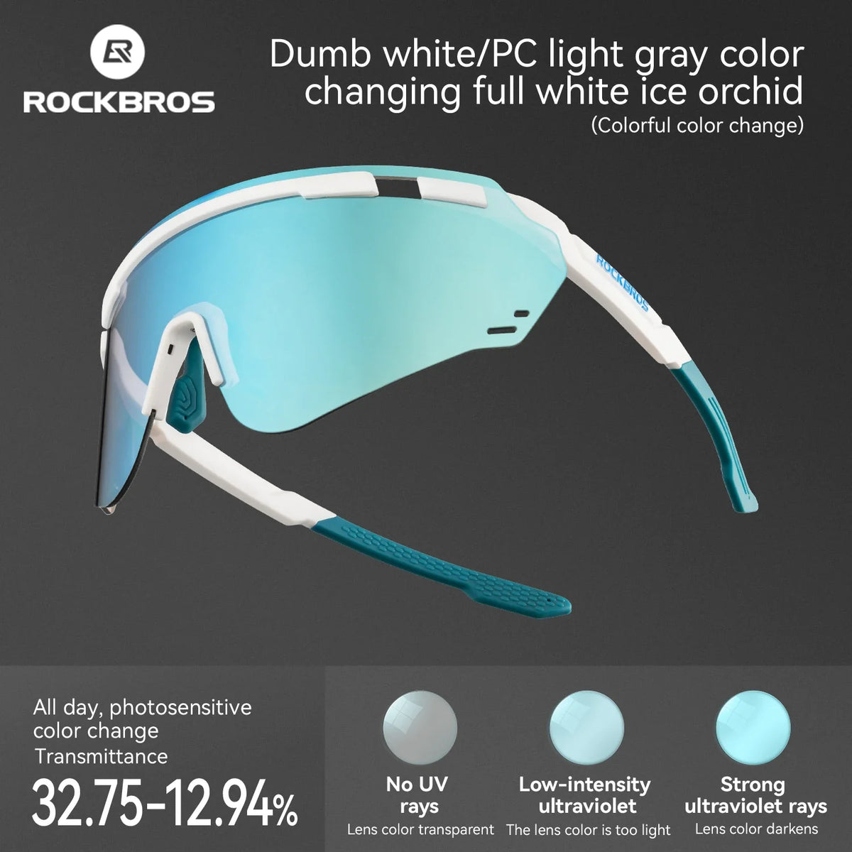 Cycling Glasses Photochromic UV400 Protection Sports Sunglasses Windproof Lightweight Carbon Fiber Outdoor Bike Glasses