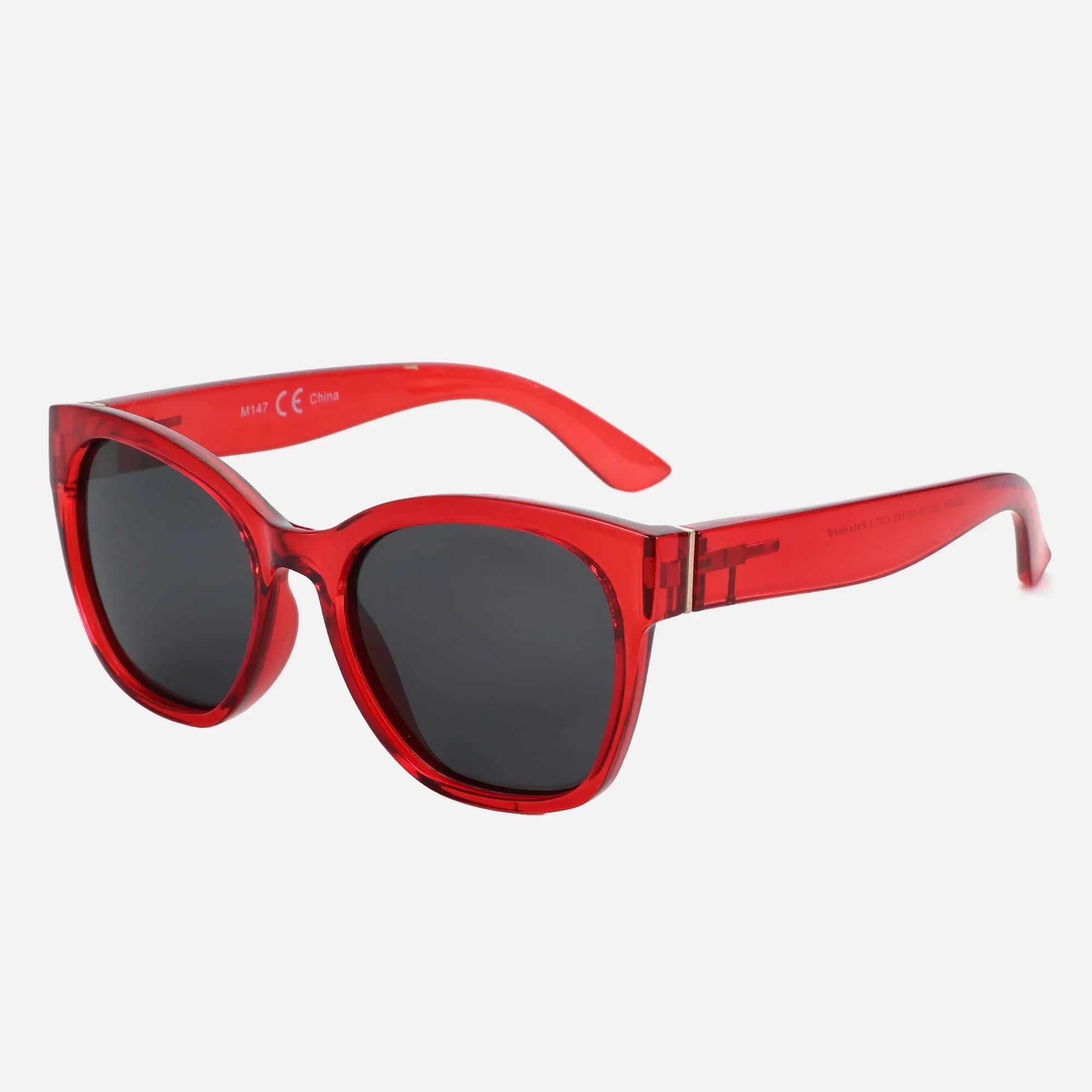 Fashion Cateye Polarized Sunglasses for Women - Oversized Sun Glasses UV400 Protection Retro Shades Designer Style