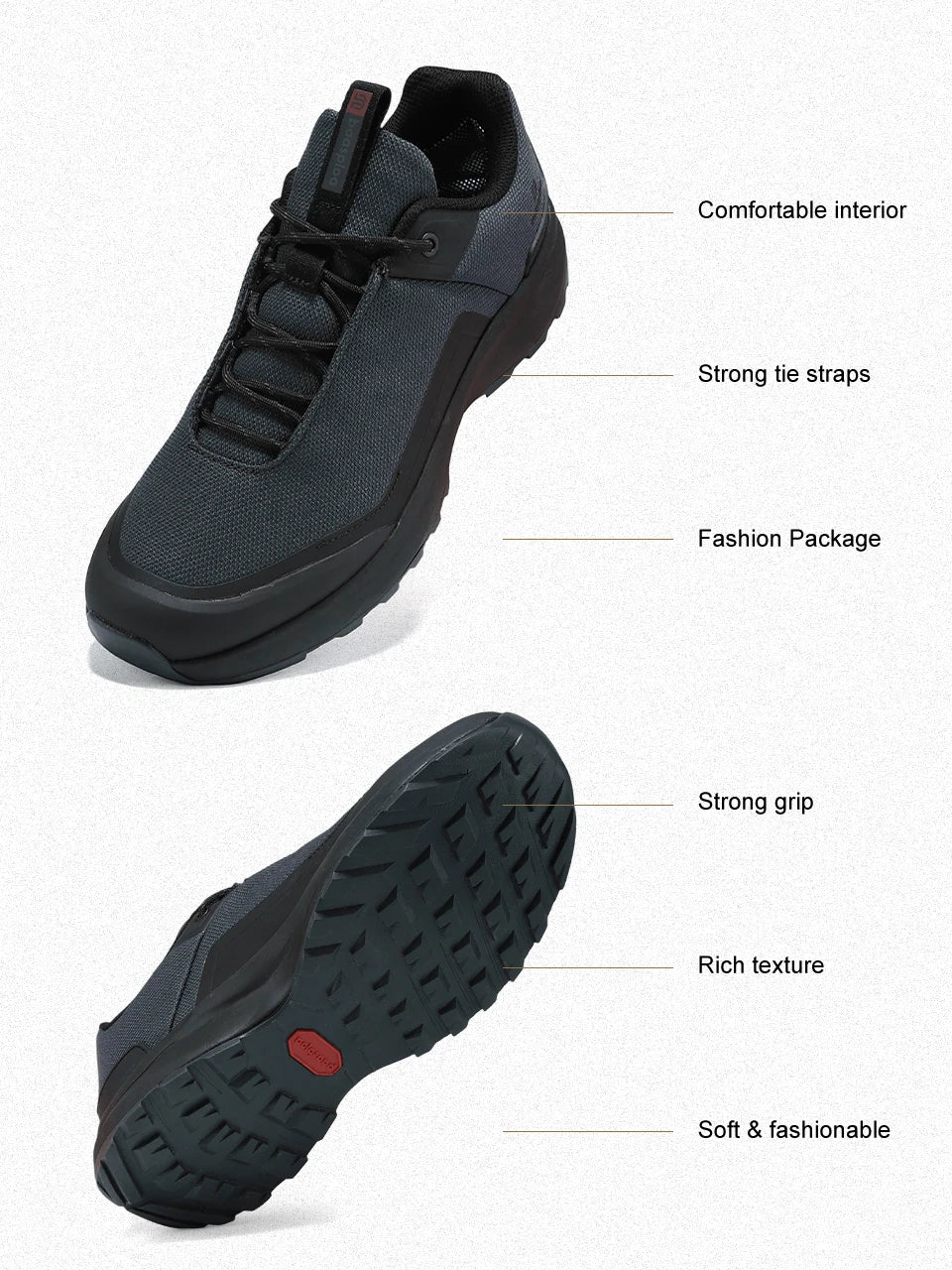 Men Hiking Shoes Classic Business High Quality Male Trekking Climbing Sneakers Non-slip Luxury Designer Outdoor Shoe