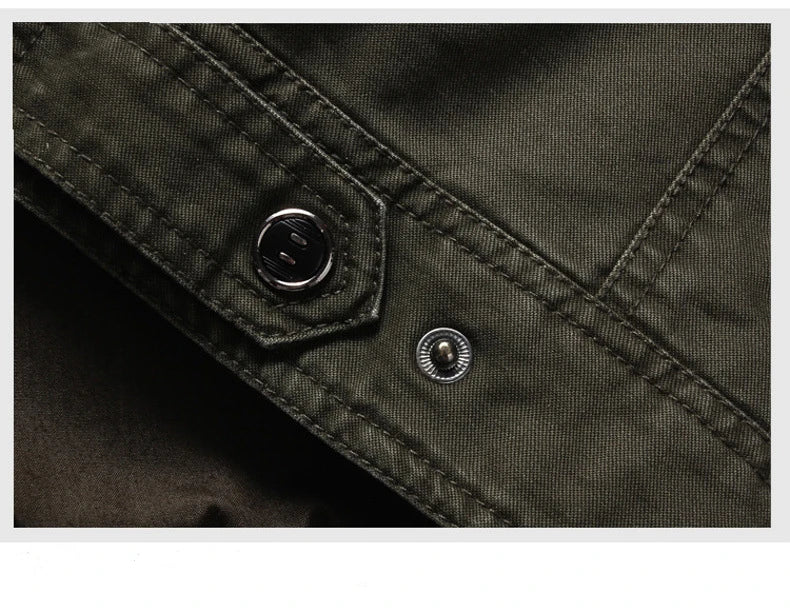 Men's Jacket Coat Casual Cotton Outdoor Quality Cotton Outwear Design Male Autumn Jacket