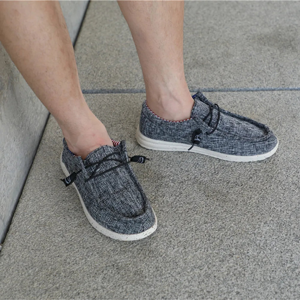 Plus Size Men's Solid Color Breathable Slip On Classic Loafer Shoes Comfy Casual Durable Lightweight Walking Shoes