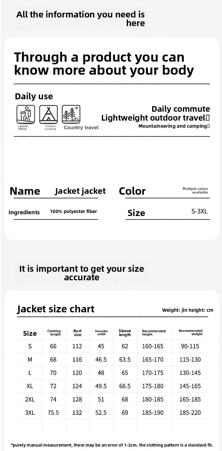 Spring Autumn Comfortable Waterproof Breathable Versatile Warm Jacket Couples Outdoor Cycling Sports Leisure Windproof Jacket