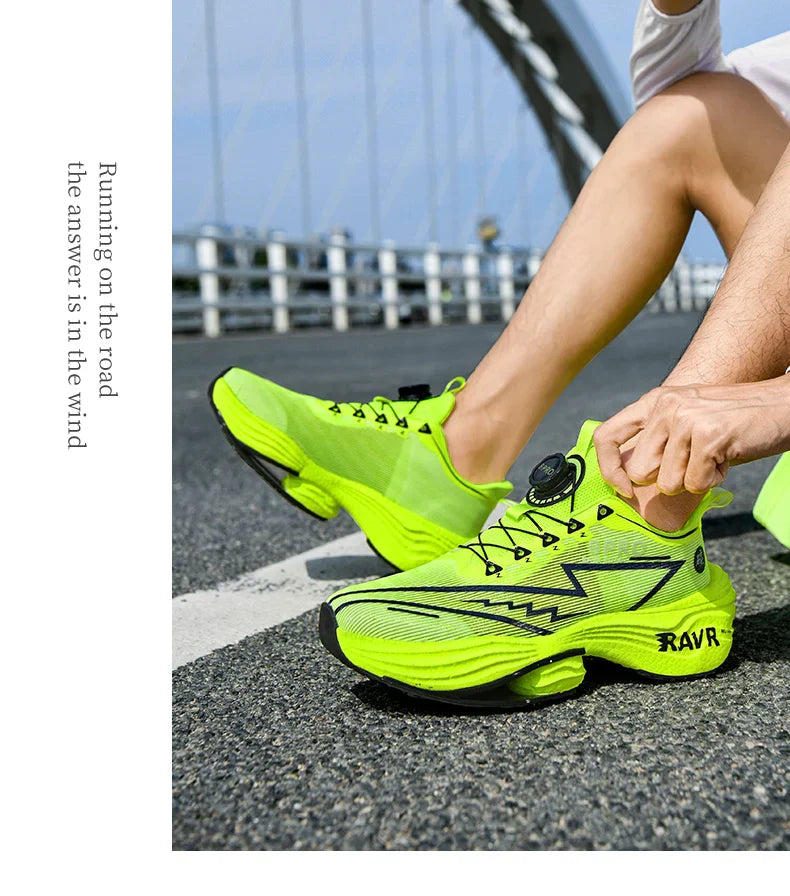 2025 New Men's Running Shoes Cushioning Carbon Plate Racing Marathon Athletic Shoes Comfortable Non-slip Sports Tennis Shoes