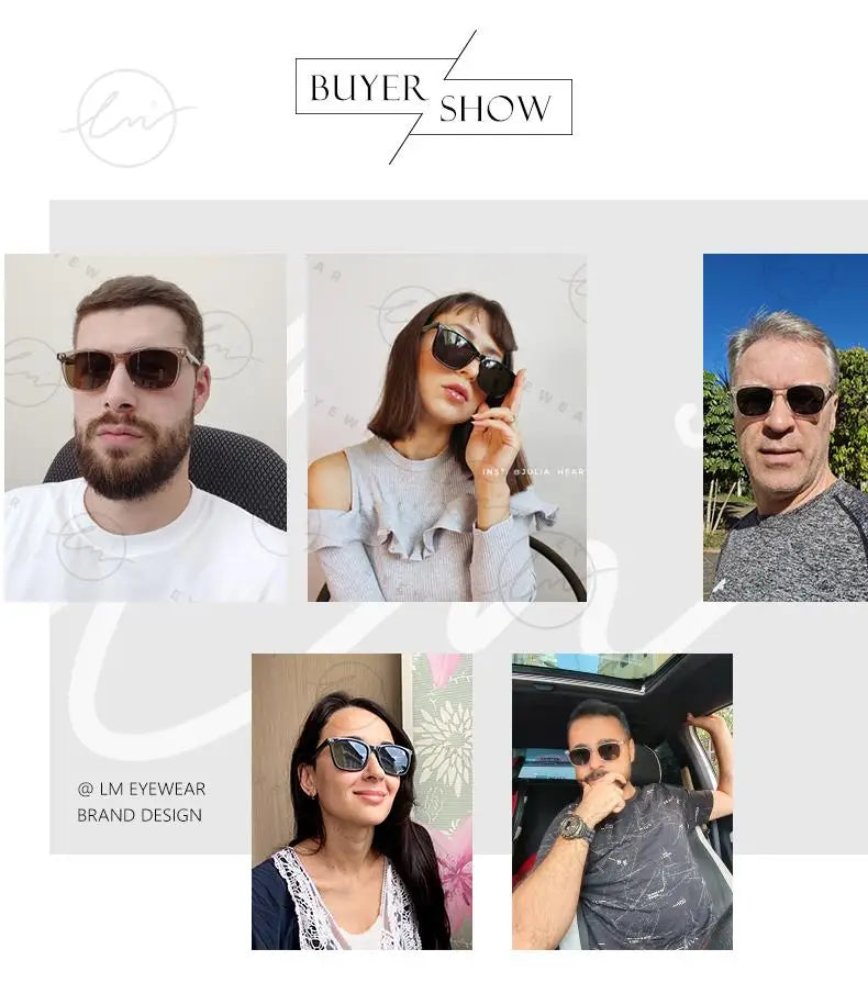 Polarized Sunglasses Men Women Fashion Square Shades Leopard Frame Ladies Travel UV400 Goggles Driving Sun Glasses